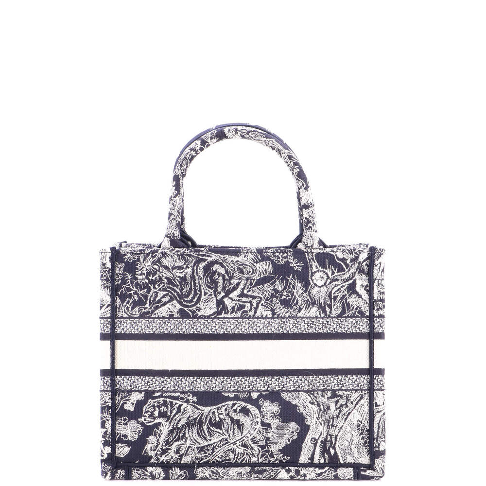 Christian Dior Small Book Tote Embroidered Canvas - Picture 3 of 5